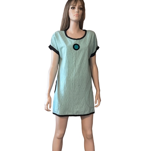 Red River Clothing Cindy Walsh Hand Made Tunic Dress Tank Pockets Oversize USA - Picture 2 of 16